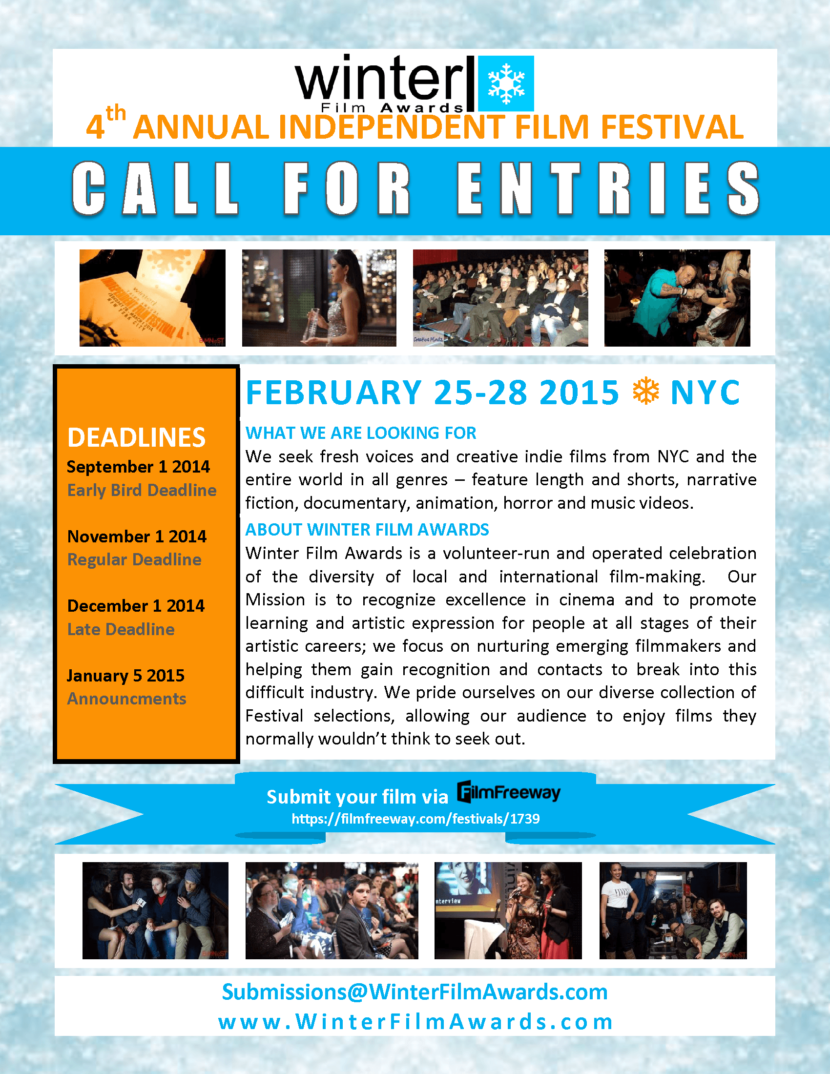 WFA 2015 Call For Entries Poster